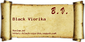 Black Viorika névjegykártya